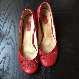 Red Leather Miz Mooz Pump “Breanne”